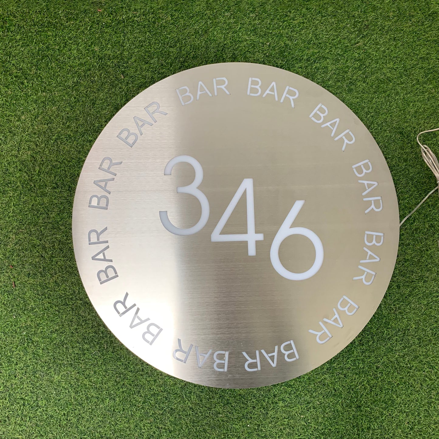 Stainless Steel Metal Light Box for Home Bar