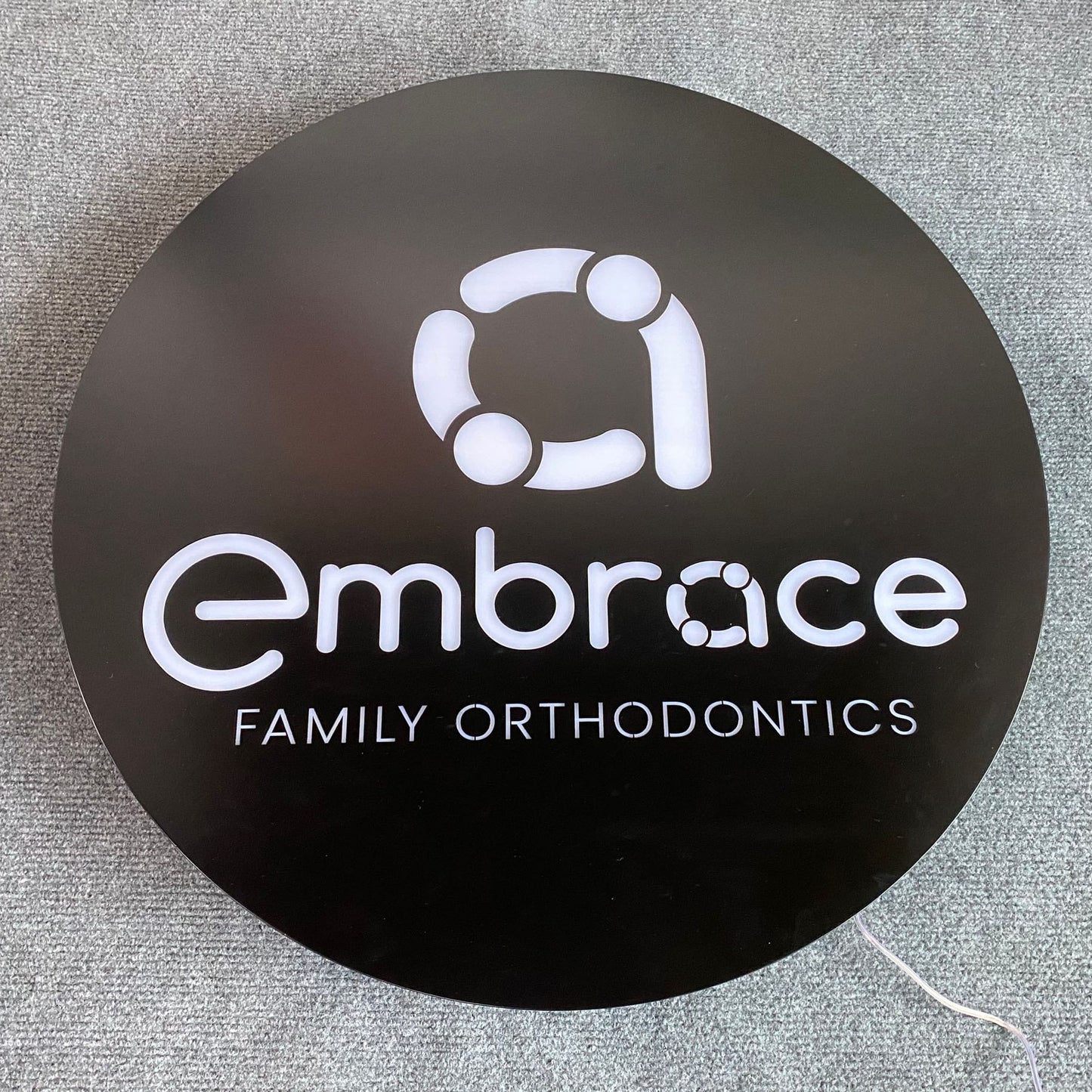 Custom Orthodontics Dentist Logo Led Metal Light Box