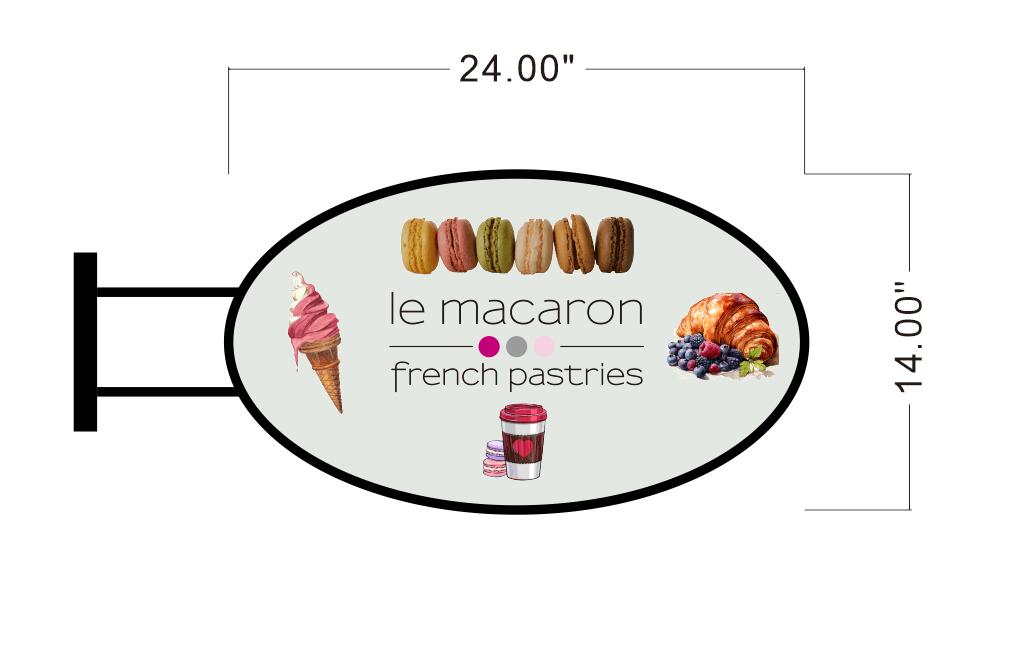 Double Side Light Box le macaron
