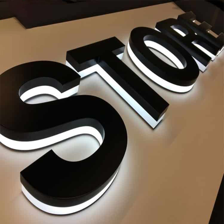 3D Illuminated Channel Letters LED Advertising Sign