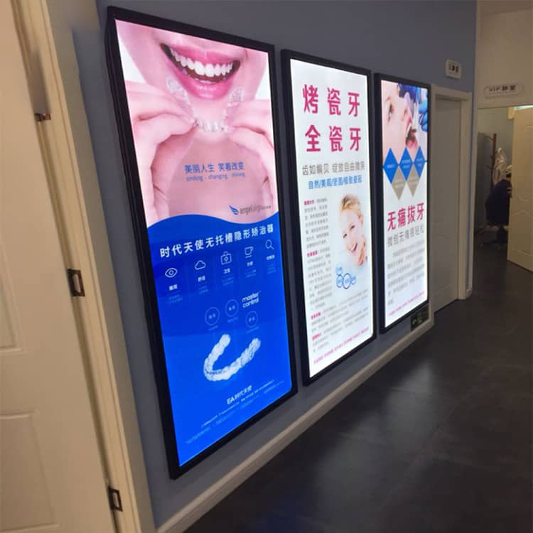 A1 Slim Light Box Illuminated Interior Poster Frame