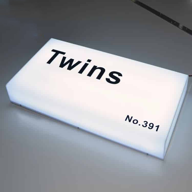 Acrylic Frameless Lightbox | outdoor Illuminated LED Sign