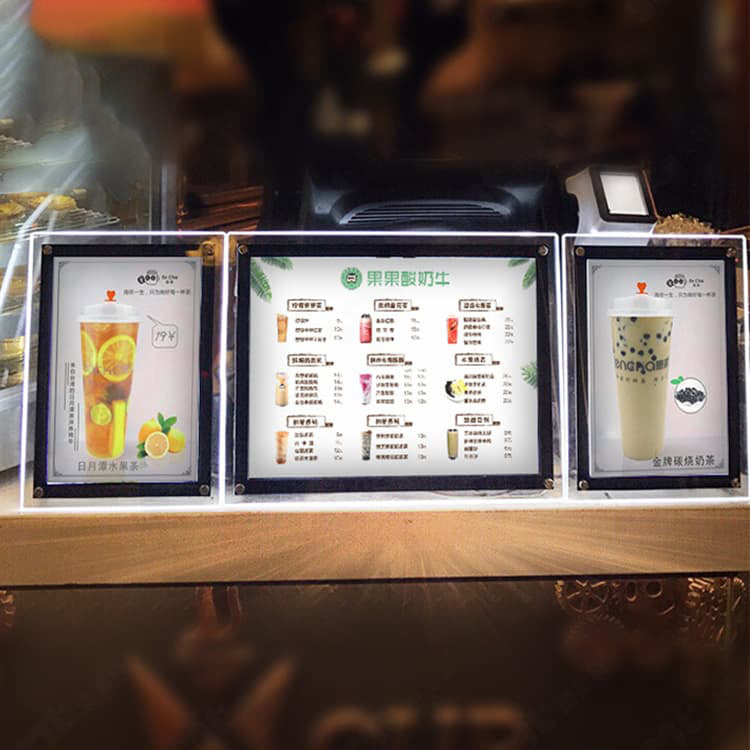 Bar Sign Light Box LED Illuminated Display Signage