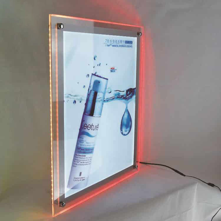 Clear Light Box LED Illuminated Interior Acrylic Sign