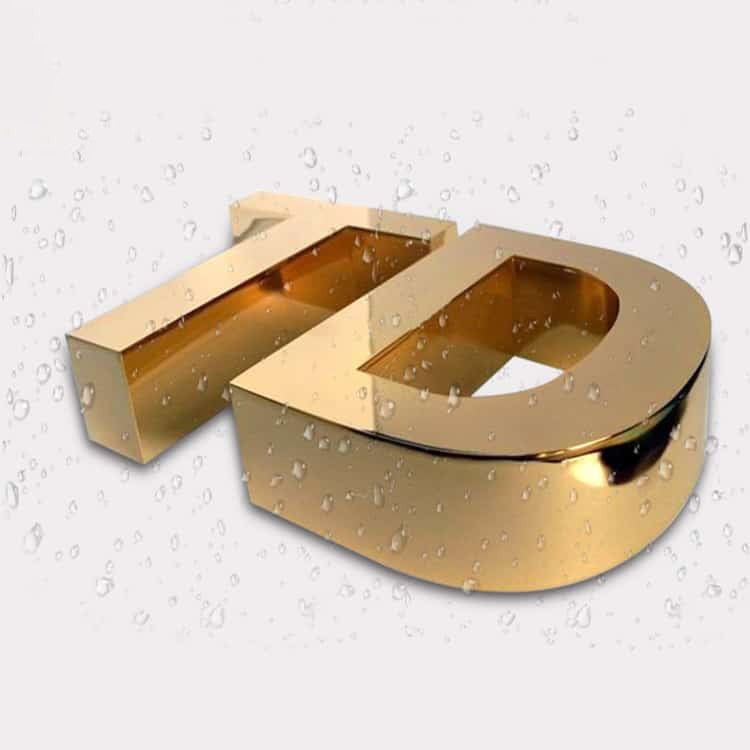 Dimensional Letter 3D Sign with Stainless Steel Material