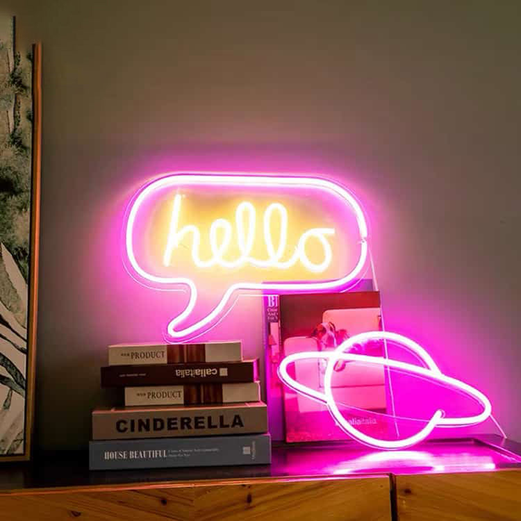 Electric Neon Sign Cute Home Decor Lighting Display