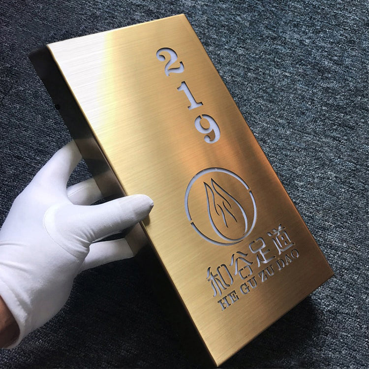 Electroplate led Sign Custom Metal Number Signage