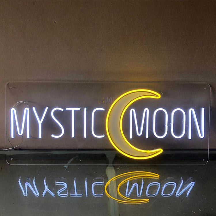 Exterior Neon Sign led Lighting Up Illuminated Signage
