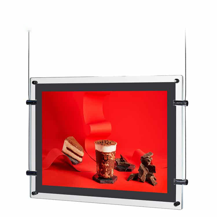 Hanging Crystal Light Box LED Display Sign for Interior