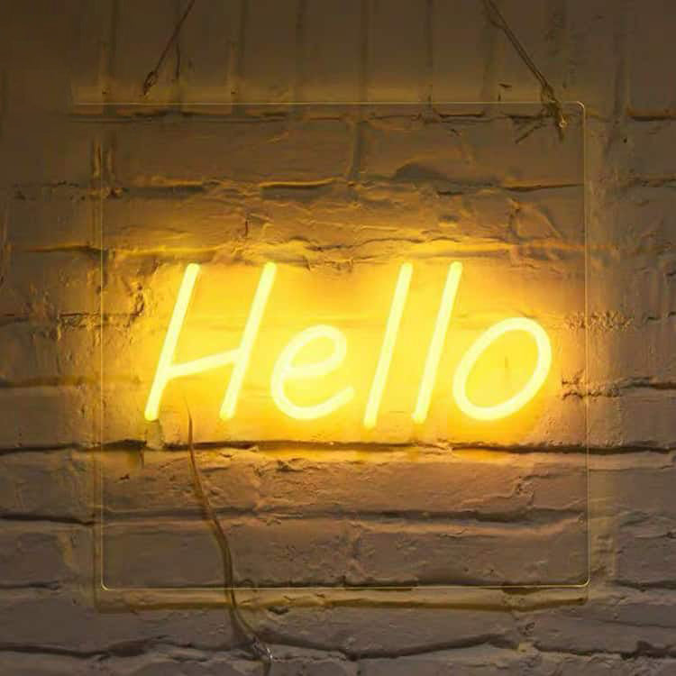Interior Neon Signs Illuminated Wall Mount Electric Sign