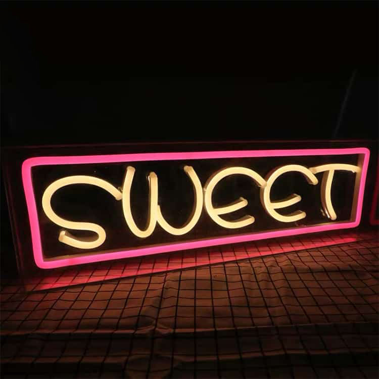 Interior Neon Signs Illuminated Wall Mount Electric Sign