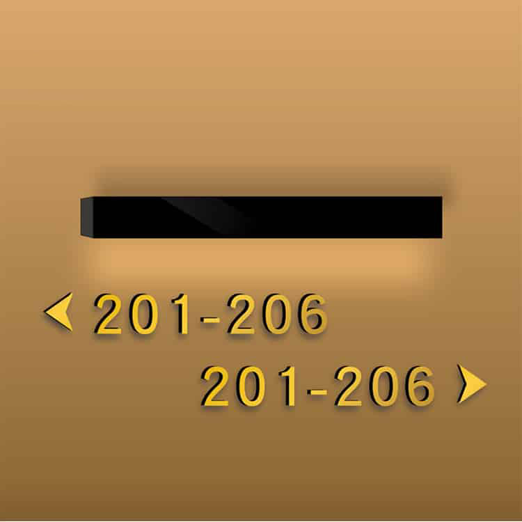 LED Door Sign Illuminated Indoor Wayfinding Signage