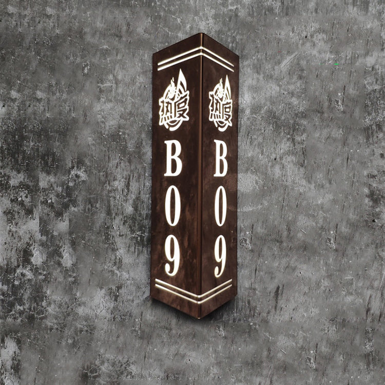 LED Door Signs Lighted House Numbers Backlit Signage