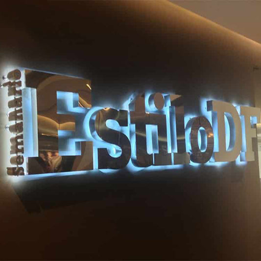 LED Halo Lit Letter Commercial Illuminated 3D Signage