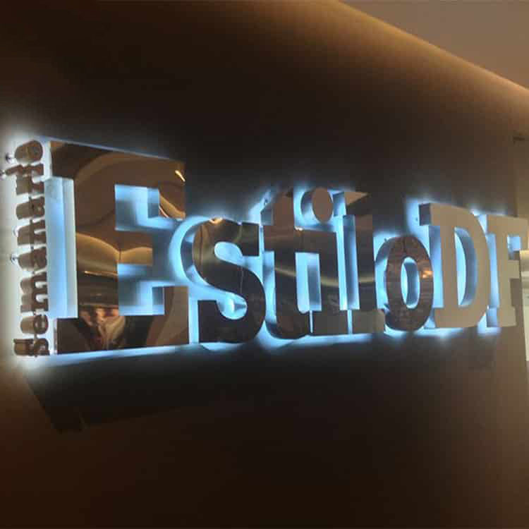 LED Halo Lit Letter Commercial Illuminated 3D Signage