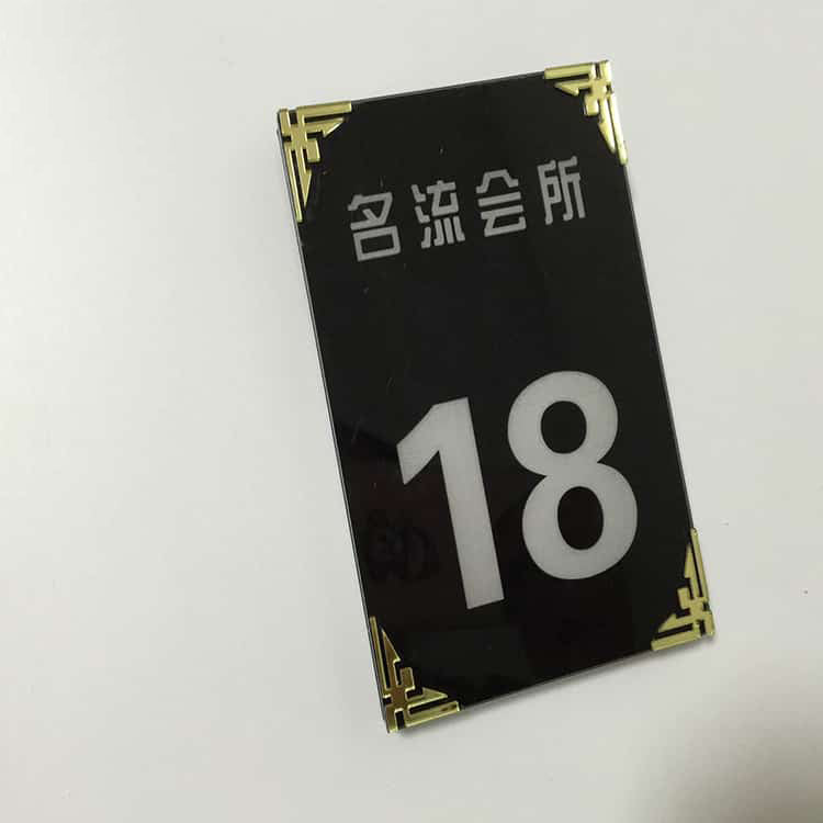Hotel LED Signs Wall Mount Metal Room Door Numbers Signage