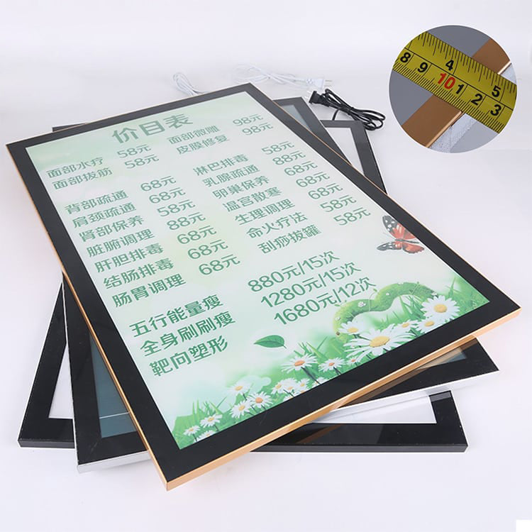 LED Menu Board Illuminated Signage Restaurant Menu
