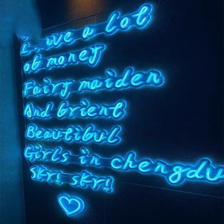LED Neon Signage Custom Made Acrylic Board