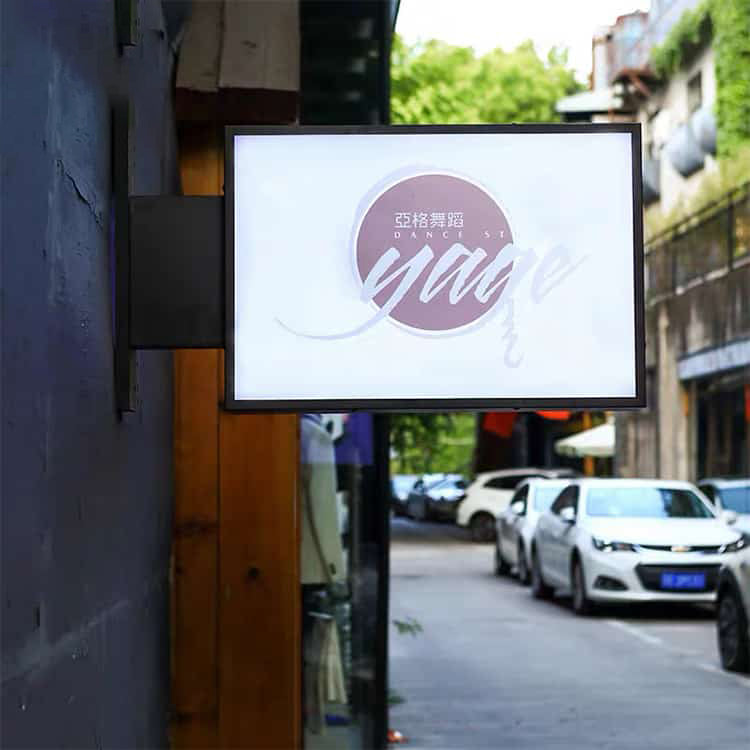 LED Rectangular Acrylic Light Box Illuminated Box Signage