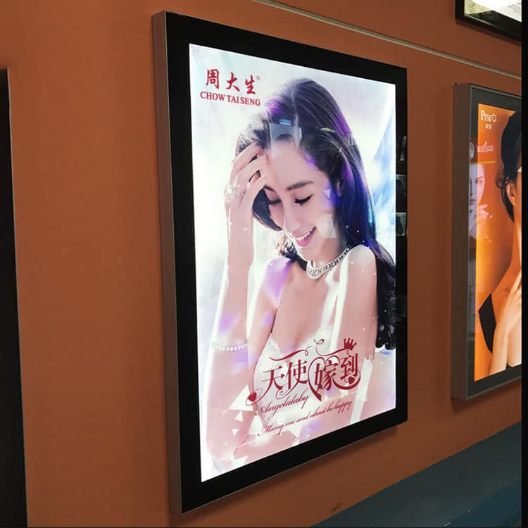 Magnetic Slim Light Box Lighting Poster Display Sign