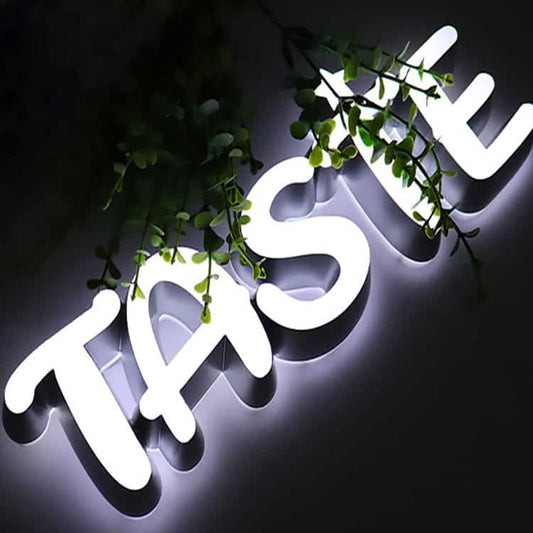 Mini Channel Letters Acrylic Frontlit Backlit Signage