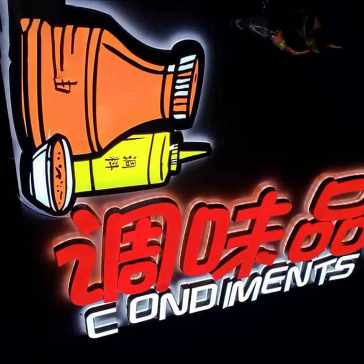 Mini Channel Letters Acrylic Frontlit Backlit Signage