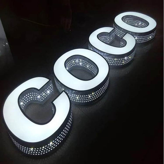 Perforated Channel Letter | LED Signage