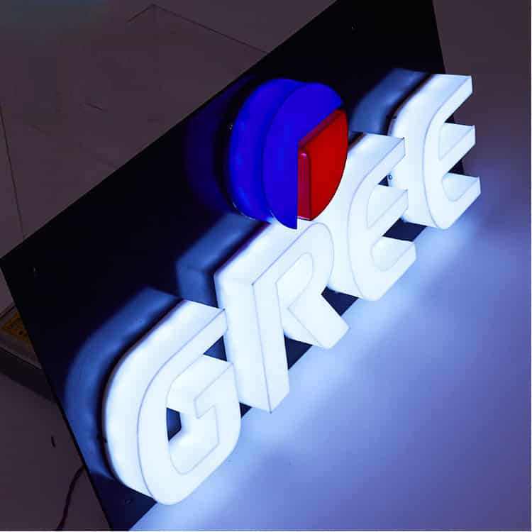 Push Thru Sign Acrylic Channel Letter Company Signboard