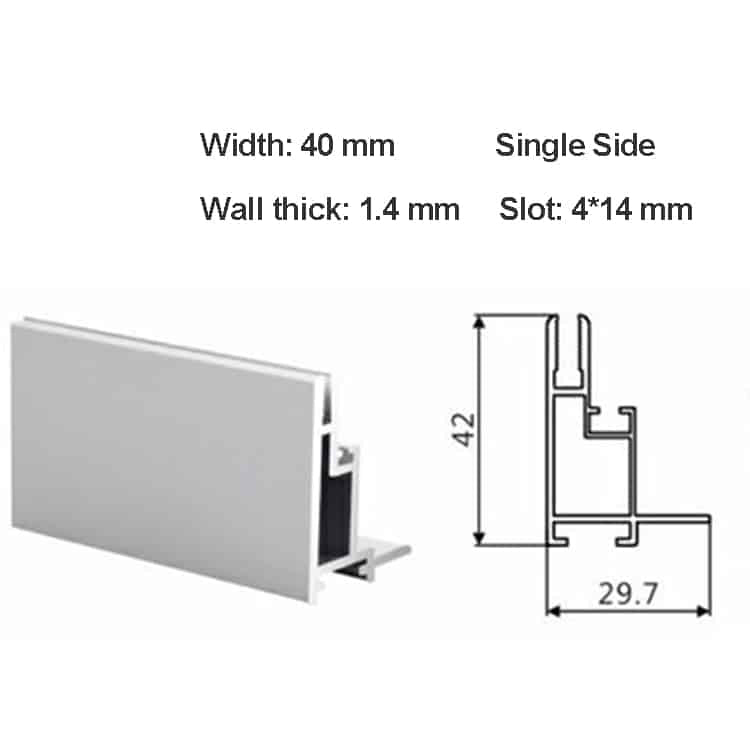 SEG Profiles Aluminum Alloy Frame for Fabric Light Box Sign