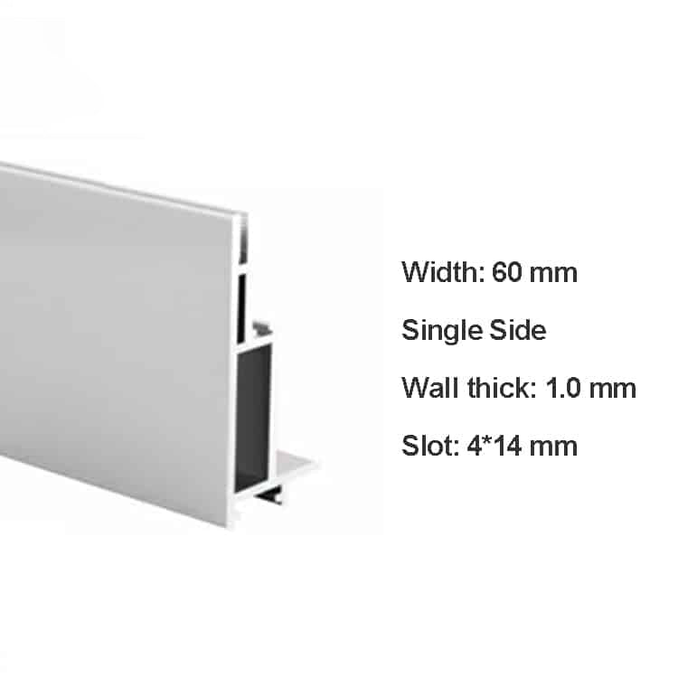 Signage Aluminum Profile Single Side Light Box Alloy