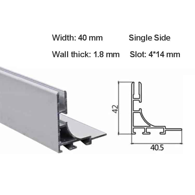 Silicone Edge Graphic Profiles for SEG Fabric Light Box