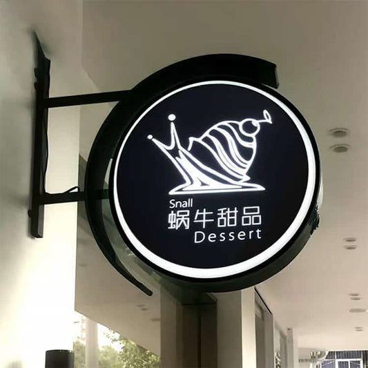 Stainless Steel Light Boxes Fret Cut Projecting Sign