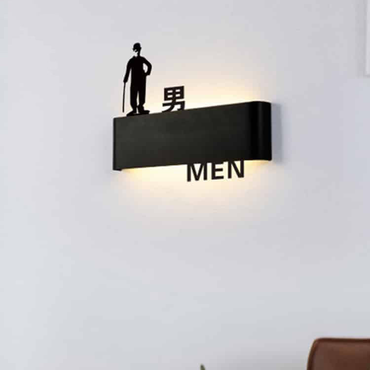 Toilet Sign LED Metal Backlit Illuminated Signage
