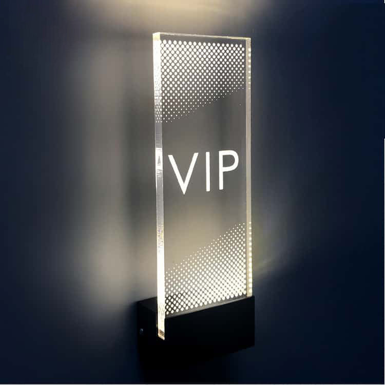 Acrylic Door Sign LED Illuminated Custom Door Signage