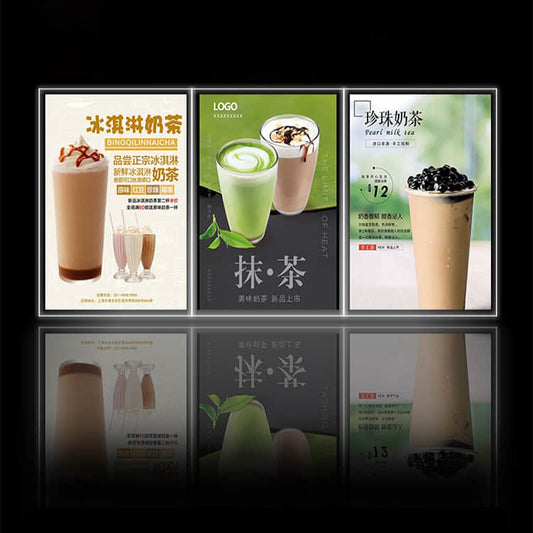 Advertising Crystal Light Boxes Interior LED Poster Sign