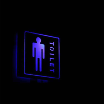 Aluminum LED Sign Brushed Metal Door Number Light Box