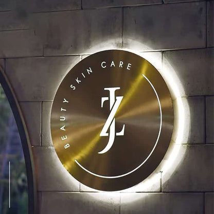 Backlit Light Box Wall Mount Single Side Metal Sign