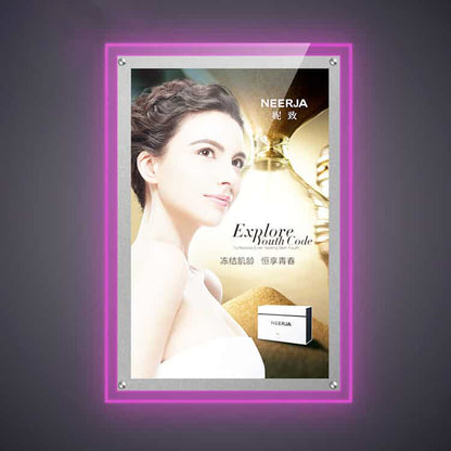 Backlit Slim Light Box LED Clear Crystal Lightbox