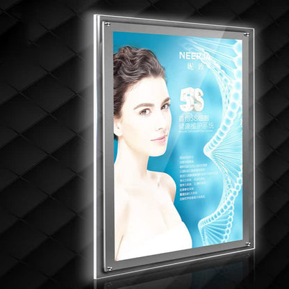 Backlit Slim Light Box LED Clear Crystal Lightbox