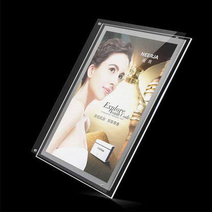 Backlit Slim Light Box LED Clear Crystal Lightbox