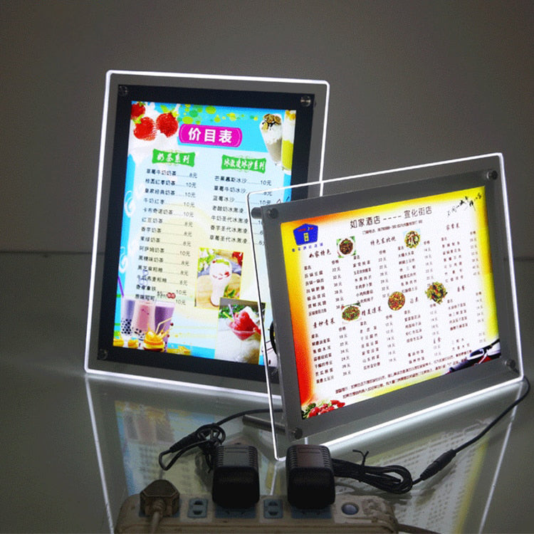 Bar Sign Light Box LED Illuminated Display Signage