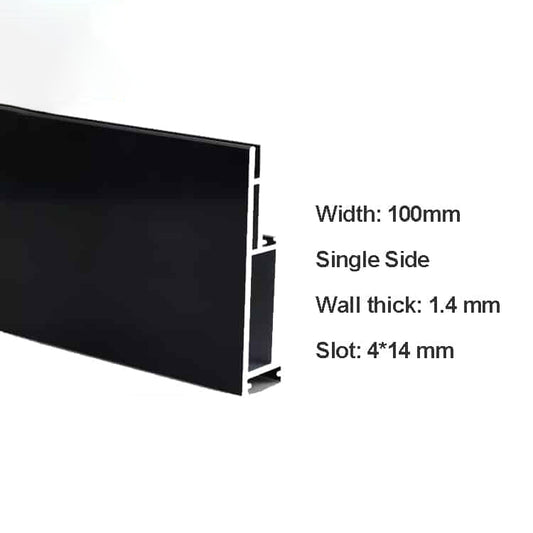 Black SEG Sign Extrusion Single Side for Fabric Light Box