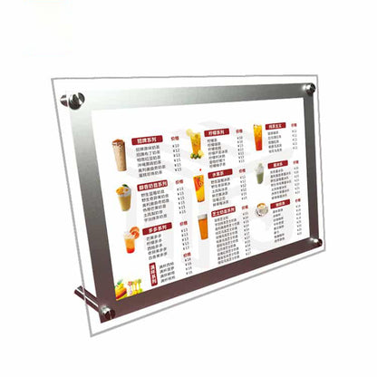 Crystal Light Box Clear LED Acrylic Signage Board