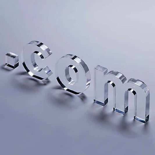 Cut Acrylic Letter Crystal Non-illuminated Sign for Advertising