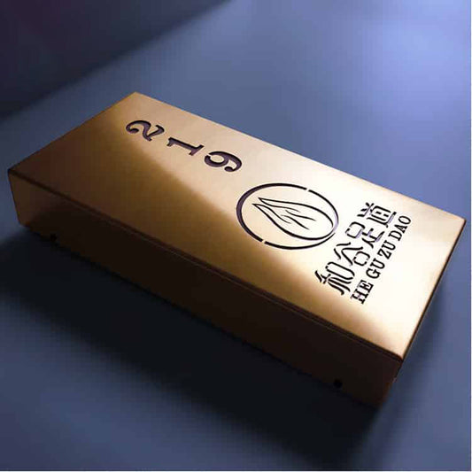 Electroplate led Sign Custom Metal Number Signage