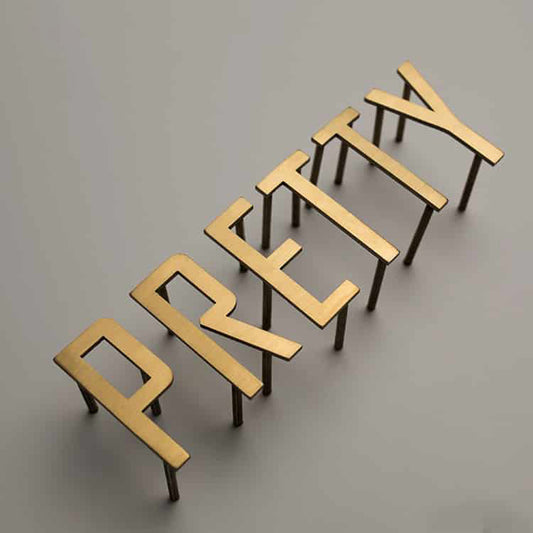 Flat Cut Metal Letter Sign | Non-Illuminated Wall Off  Logo