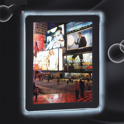 Frameless Crystal Light Box Sign for Indoor Advertising