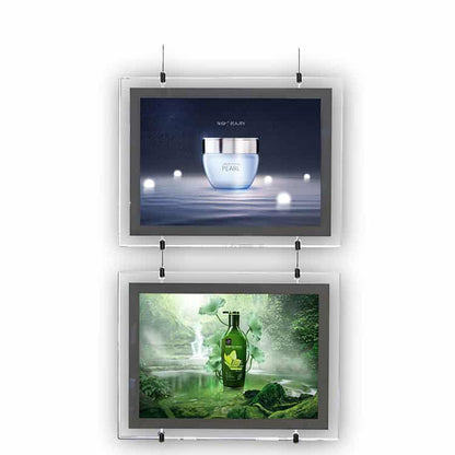 Hanging Crystal Light Box LED Display Sign for Interior
