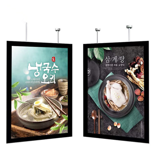Hanging Magnetic Light Box Advertising Poster Sign