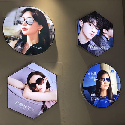 Hexagon Fabric Light Boxes Custom Made Signage Board